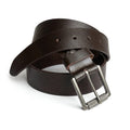 Lexora Full Grain Leather Belt – Dark Brown with Double Prong Buckle